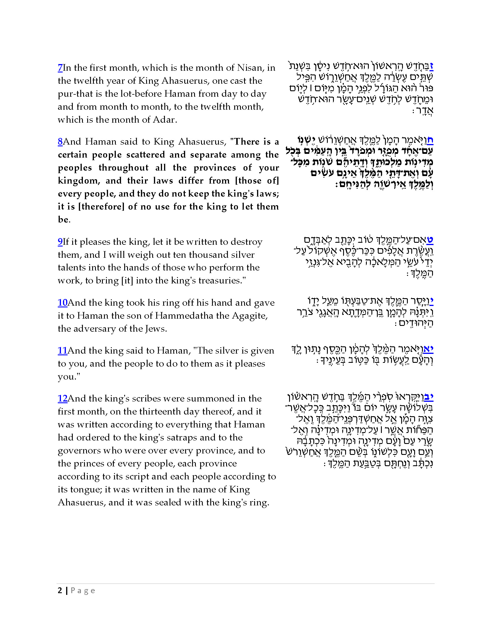 Who's Who in the Purim Story Class #3_Page_2